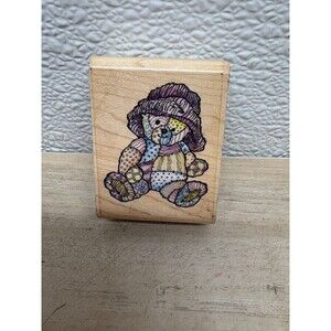 Rubber Stampede Bear Toy Wood Mounted Rubber Stamp